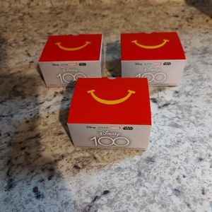 2023‎ DISNEY 100 YEAR McDonald's Happy Meal Toys (Lot of 3)  #5, 18, 30